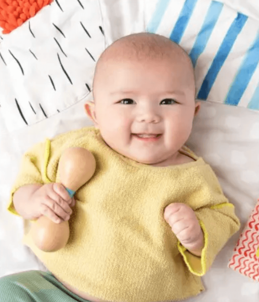 Baby with the Wooden Rattle from The Charmer Play Kit