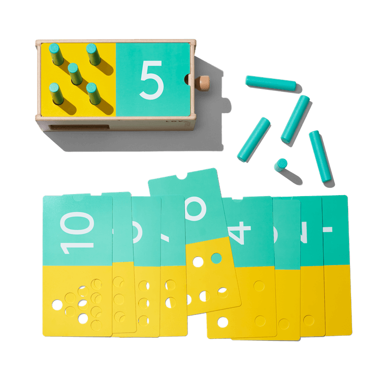 Wooden Counting Box from The Free Spirit Play Kit