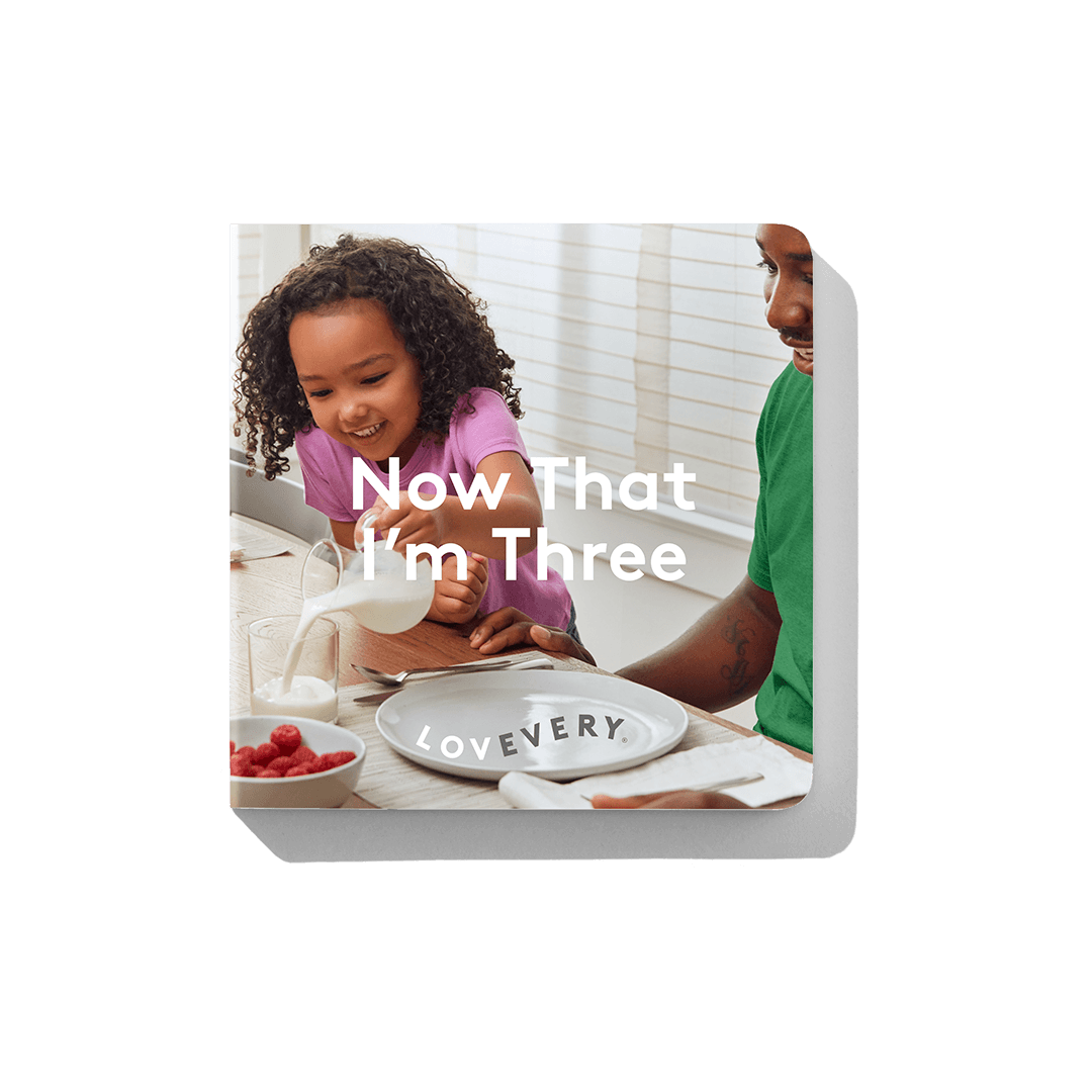 'Now That I'm Three' Board Book from The Free Spirit Play Kit